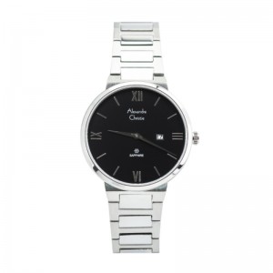 Alexandre Christie AC 8564 Silver Black Lady Sapphire LDBSSBA